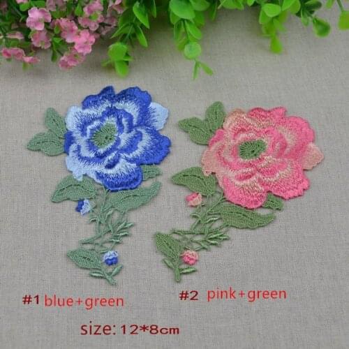 Size12*8cm(10pcs/lot) Beautiful Venise Lace Applique Embroidered Lace patch for Garment Decoration
