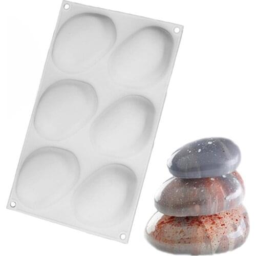 Silicone Cake Mold Plaster Concrete Dessert Mousse Baking Form Mold DIY Soap Moulds Goose Stone Shape Cake Decorating Tool