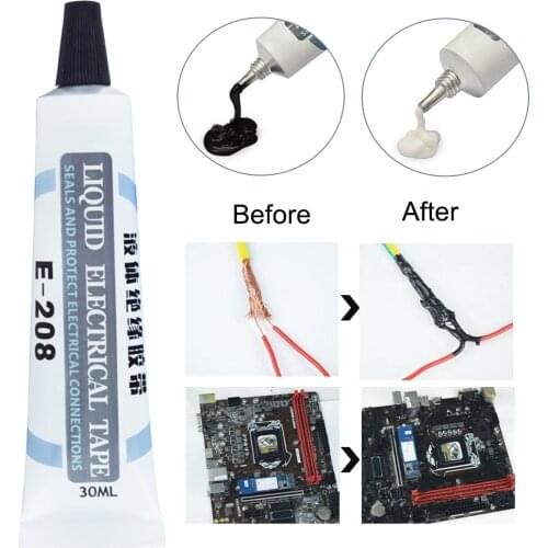 30ml Anti UV Tube Paste Indoor Liquid Insulation Repair Electrical Tape Fast Dry Waterproof Precise Nozzle Prevents Corrosion