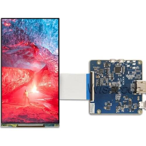 Wisecoco LS060R1SX02 6 inch 2K LCD Screen Module 1440x2560 for 3d VR Display Virtual Reality Panel to Mipi Controller Board