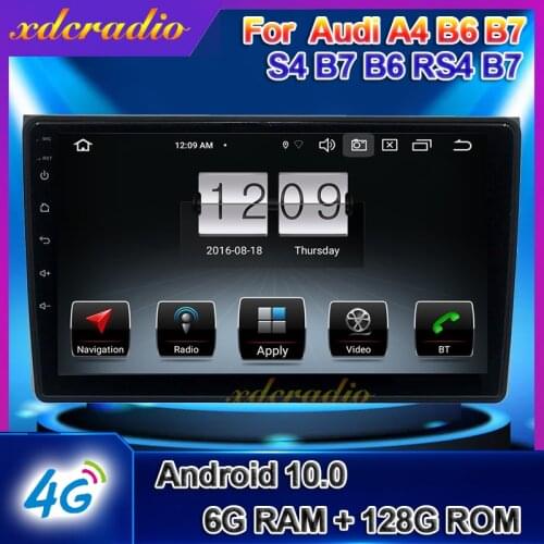 Xdcradio 9" Touch Screen Android 10 For Audi A4 B6 B7 S4 B7 B6 RS4 B7 SEAT Exeo Car Radio DVD Multimedia Player GPS Navigation