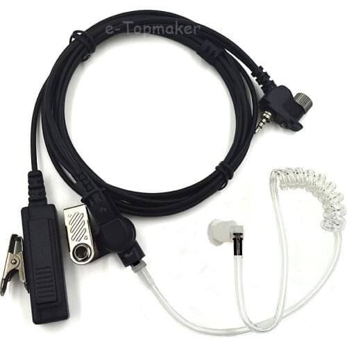 XQF FBI Acoustic Air Tube Headset Earpiece PTT for Motorola Tetra Radio MTH800 MTH600 MTH650 MTH850 MTP850 MTS850 Walkie Talkie