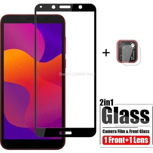 Protective Glass for Huawei y8p y8s Y5p Y6p Y6s y7p Tempered Glass On Honor 9c 9s 9a Camera Len Screen Protector Film Y 5P 6P 8P