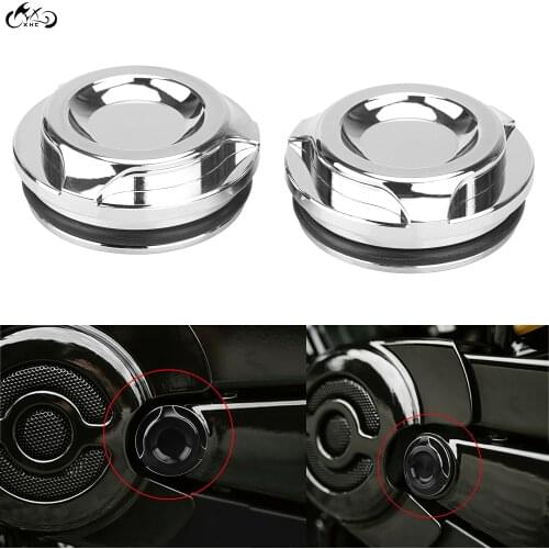 1 Pair Chrome Swingarm Pivot Bolt Covers For Harley Night Rod Special VRSCDX Street Rod VRSCR V-Rod Muscle VRSCF VRSCAW