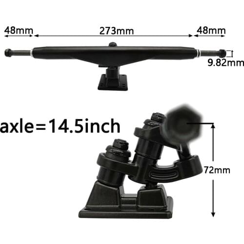 1 Pair double floor longboard trucks 7inch 9.25inch 10.75inch electric skateboard trucks free return gravity casting technology