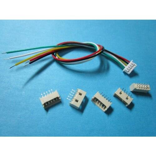 1500 pcs 1.25mm 5 Pin Female Polarized Connector with 28AWG 5.9inch 150mm Leads