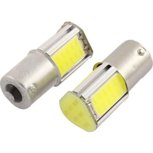 2PCS S25 P21W 1156 BA15S 1157 BAY15D COB 42 SMD 42 LED White Auto Reversing Light Turn Parking Lamps Led Lights 12V DC