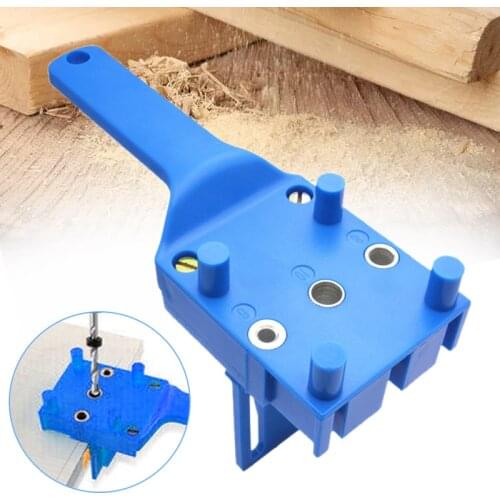 Woodworking Tool Pocket Hole Jig Kit Set for 6/8/10mm Dowel Wood Joinery Drilling Dowelling