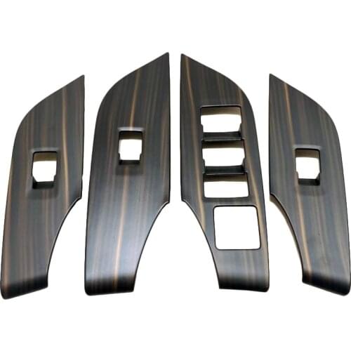 Car Interior Peach Wood Decoration Car Window Motor Door handle Armrest Cover Sticker for Toyota RAV4 RAV 4 XA50 50 2019 2020