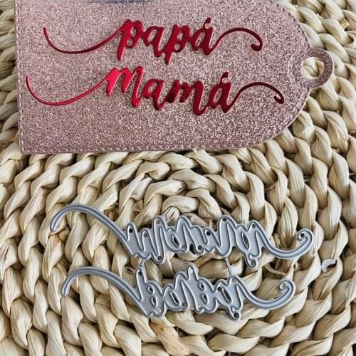 Spanish spain Word happy birthday Metal Cutting Dies for Scrapbook Paper Cards Embossed Decorative Craft Die Cut handmade craft