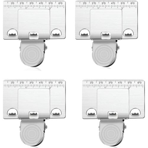 Measuring Tape Clip,Precision Tape Measuring Tool Corners Measuring Belt Aid Curves Measurement Marking Tool (4Pcs)