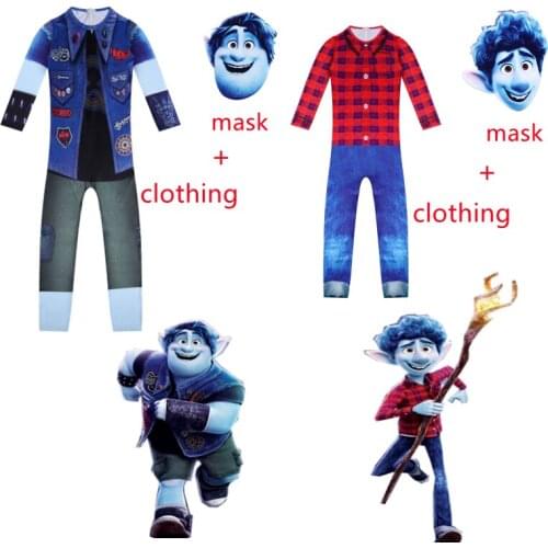 New Halloween Cosplay Costume One-half Magic Children Anime Jumpsuit Kids Role Play Carnival Party Boys Performance Clothing