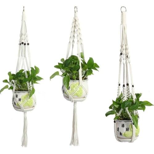 Hot Sales 100% Handmade Macrame Plant Hanger Flower /pot Hanger For Wall Decoration Countyard Garden