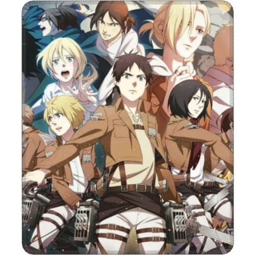 Best Levi Squads Attack On Titan Gaming Mouse Pad Shingeki no Kyojin Eren Japan Mouse Mats Rubber Gamer Computer Laptop Pad