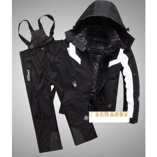 Children Ski Suit Winter Outdoor Boys Snowboarding Set Filling Thick Warm Skiing Suits Kids Windbprood Waterproof Snow Suit