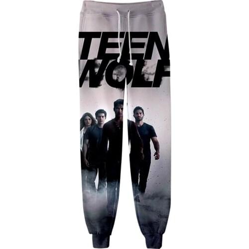 2021 Fashion Design Teen Wolf Science Fiction 3D Print Trousers Jogger Pants Women/Men Streetwear Long Pants boy girl Sweatpants
