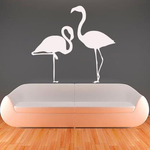 Flamingo Wall Decals Vinyl Removable Living Room Art Wall Decor Stickers Self Adhesive Wall Sticker
