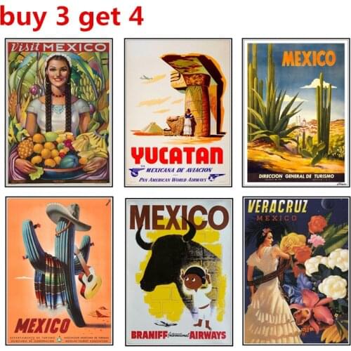 Household decoration stickers, wall stickers, landscape paintings, Mexican landscape paintings-part 2