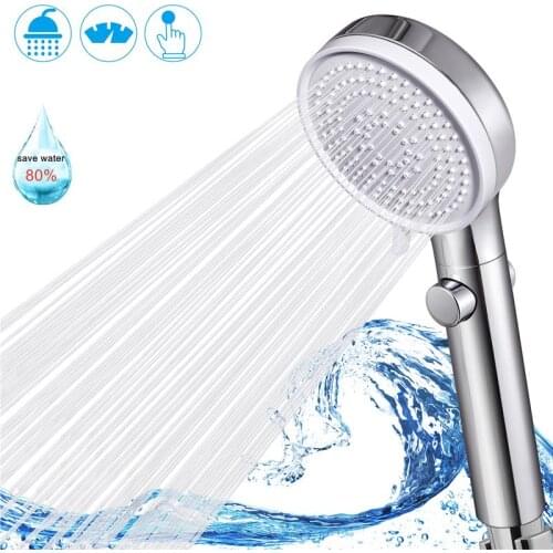 SAMODRA Handheld Shower Head High Pressure Boosting Shower Head Water Saving Adjustable 3 Spary Setting With ON/OFF Switch