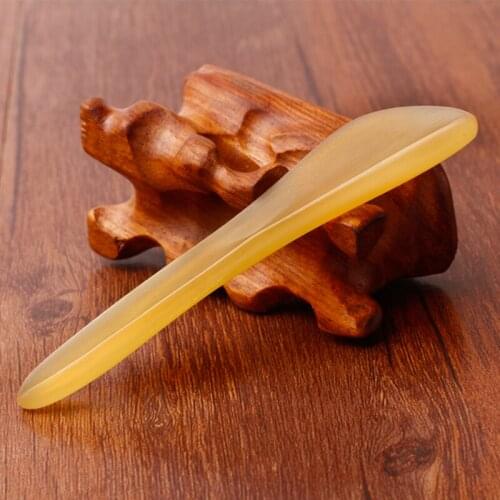 Natural horn scraping board facial acupuncture stick face scraping meridian massage pen