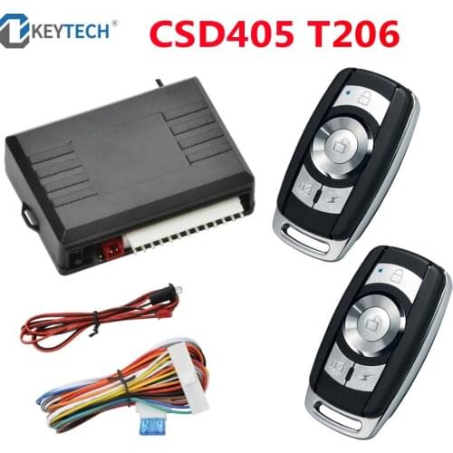 Okeytech Universal 12V Car Remote Central Door Locking Car Keyless Entry System Security Automobiles Accessories With Two Remote