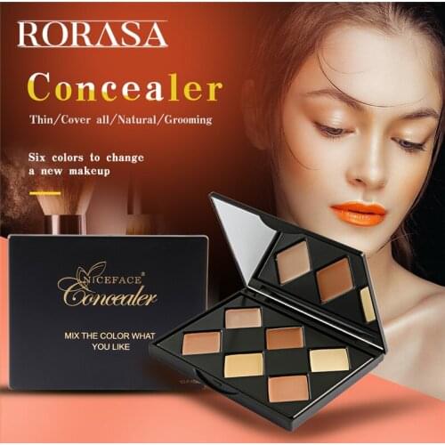 6 Colors Concealer Palette Makeup Cream Professional Base Palette Matte Pigment Camouflage Facial Contour Palette Cosmetic Set