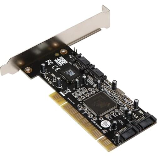PCI to 4 SATAII Riser Card SIL3114 Array Card Adapter Support RAID 0.1.0+1.5 Hard Disk Expansion Card