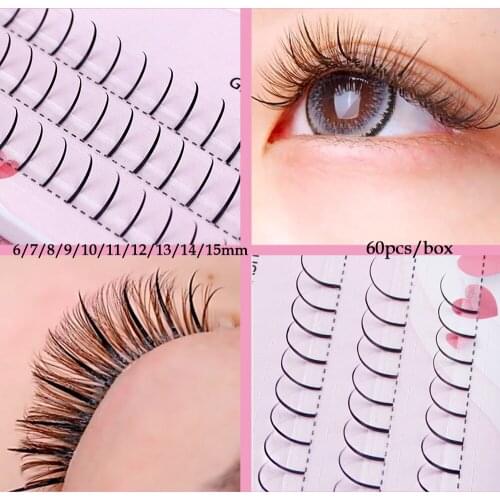 Instagram Hot Product 60pcs In a Box A/M Fairy Eyelash Individual False Eyelashes A A Shape Lash Extensions Cilia Lashes