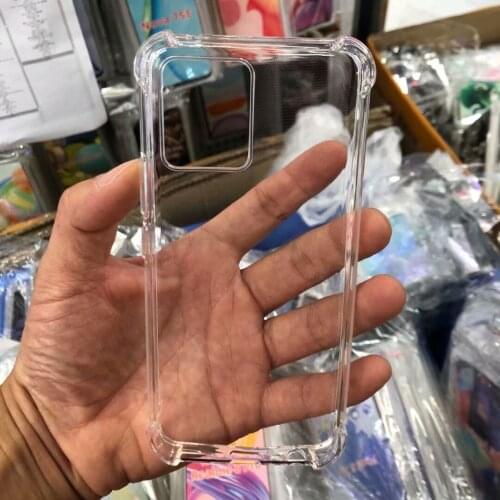 For Realme 8 /8 Pro /5G Phone Case Luxury Shockproof Airbags Transparent Clear Soft Bumper Cover