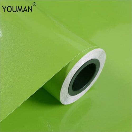 Wallpapers youman PVC Self-adhesive Roll Pearlescent Paint Modern Kitchen Stickers Cupboard Cabinet Furniture Renovation Decor