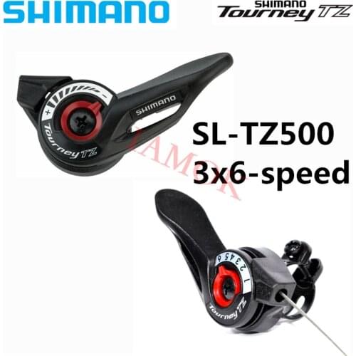 SHIMANO TOURNEY TZ SL-TZ500 Mountain Bike Thumb Shifter Iamok A Pair Shift Lever 3x7/6-speed Bicycle Parts