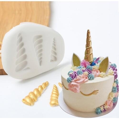 Unique Unicorn Silicone Mold Fondant Mould Cake Decorating Tools Chocolate Gumpaste Mold, Sugarcraft, Kitchen Gadgets