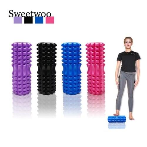 High quality Yoga column foam Yoga Pilates Fitness Foam Roller sports Train Gym Massage Exercise relax foam rolls