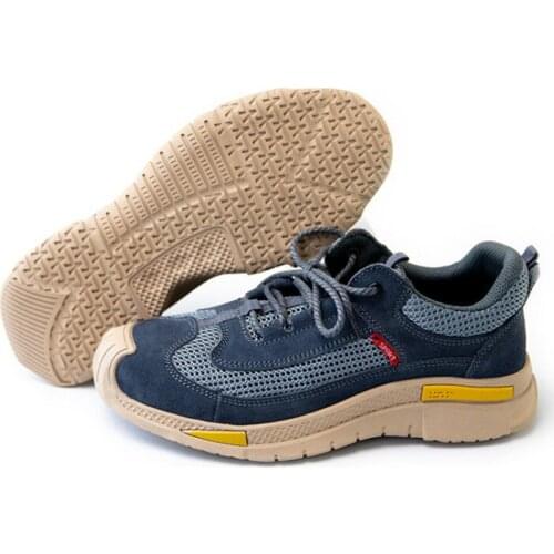 Work Safety Shoes Men Women Steel toe cap Protective Breathable Anti-skid Sneakers Outdoor Pierce-resistant sole Sports Shoes