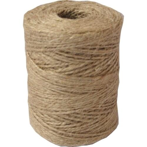 1 Piece 100m spool 100% natural jute twine ,jute rope, jute thread used in all kind packing