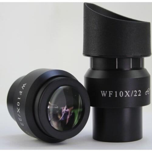 1PCS Stereo Microscope WF10X 22 mm 23mm 24mm Wide Angle Eyepiece Diopter Adjustable with Eyeguards 30mm Diameter