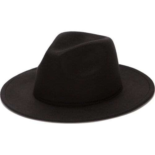 Adult 100% Wool Top Hat Export Original Film/Israeli Jewish Hat/big Brim Wool Felt Hat Brim Wool Fedora Hat