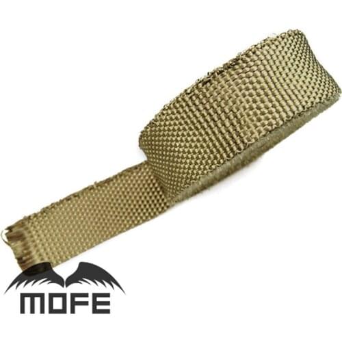 7.13 MOFE Titanium Thermal Exhaust Heater Pipe Tape Heat Insulating/Resistant Wrap Fireproof Cloth Roll 2"x10m