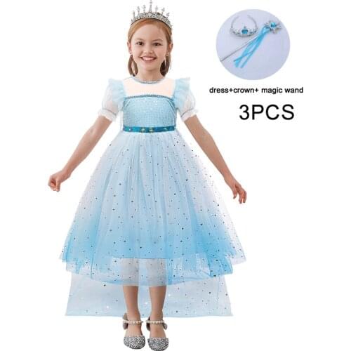 Baby Girl Princess Dress for Girls Kids Girl Party Birthday Dress Girl Cosplay Costume Children Clothes