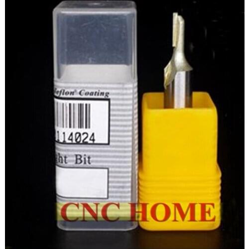 Arden Straight Flute Flush Trim Router Bits One Flute Carbide CNC Wood Slotting Craving Milling Cutter 1/4 & 1/2 SHK Inch Size