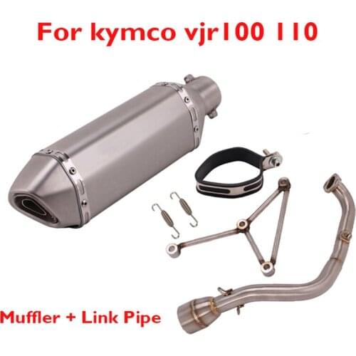 For kymco vjr100 vjr110 Motorcycle Exhaust Pipe System Muffler Silencer DB Killer Escape Header Connection Link Pipe