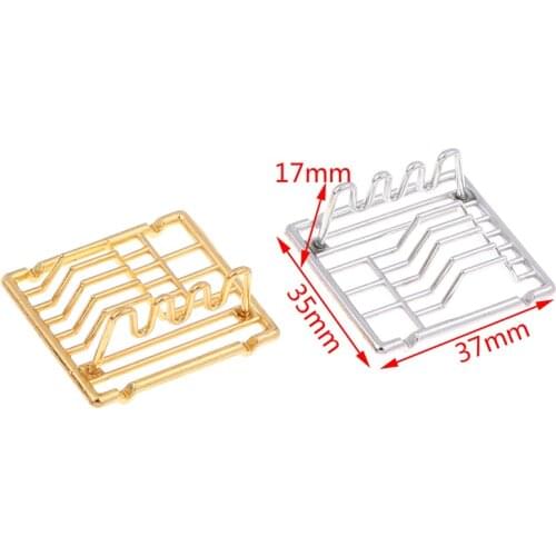 1Pc 1:12 Dollhouse Miniature Dish Shelves Kitchen Toy For Family Collectible Toys