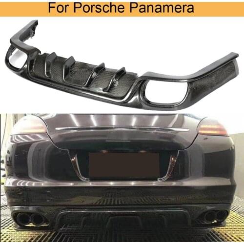 Carbon Fiber Car Rear Bumper Diffuser Lip for Porsche Panamera 970.1 2010-2014 Rear Bumper Diffuser Lip Spoiler