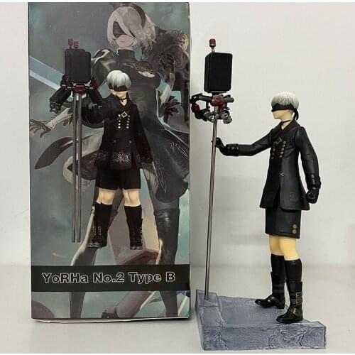30cm NieR Automata Figure Toy YoRHa 9S No. 2 B Type With Weapon YoRHa Figure Collectible Model Toy 1/6 scale