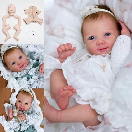 Reborn Kit Reborn Baby Vinyl Kit 21 Inches Unpainted Unfinished Doll Parts DIY Blank Reborn Vinyl Doll Kit