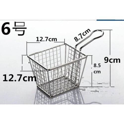 A05 Kitchen cooking tool 304 Stainless Steel Fried Dumplings Chicken Basket French Fries Circle Oil Sieve Colanders & Strainers