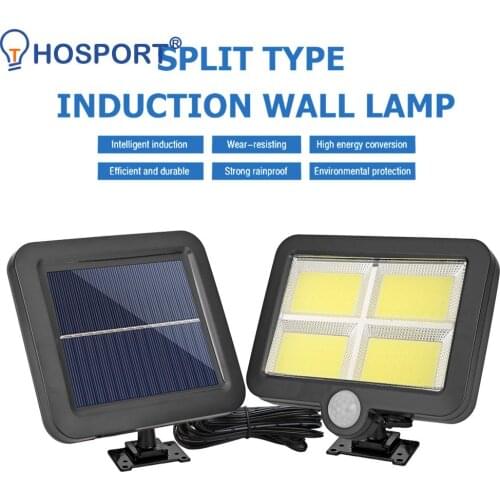 Hot Sale Lamp Landscape Courtyard Garden Wall Body Induction Waterproof Street Light 4COB Solar Charging Security Lamp