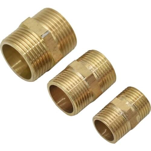 1/2"3/4" 1" male Brass threaded connector hose repair 2-way hose tap fittings Garden water tap Connector 1pcs
