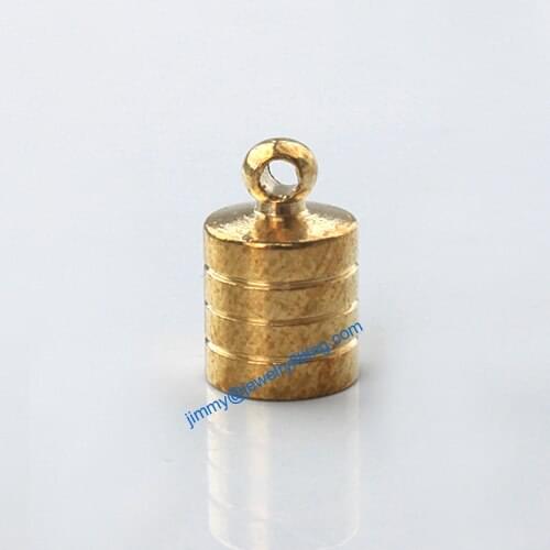 Jewelry findings Metal End caps for laether cord; crimp end cap; chain end caps 7*11mm 1000pcs