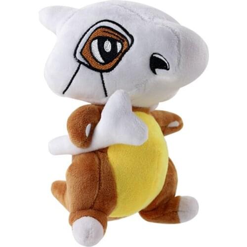 18cm Pokemon Anime Cubone with Bone Skull Magician Cartoon Animal Pet Plush Soft Stuffed Toys Dolls Kids GIft